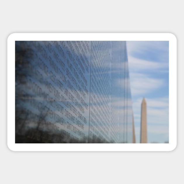 Writing on the Wall - Washington D.C. Sticker by searchlight